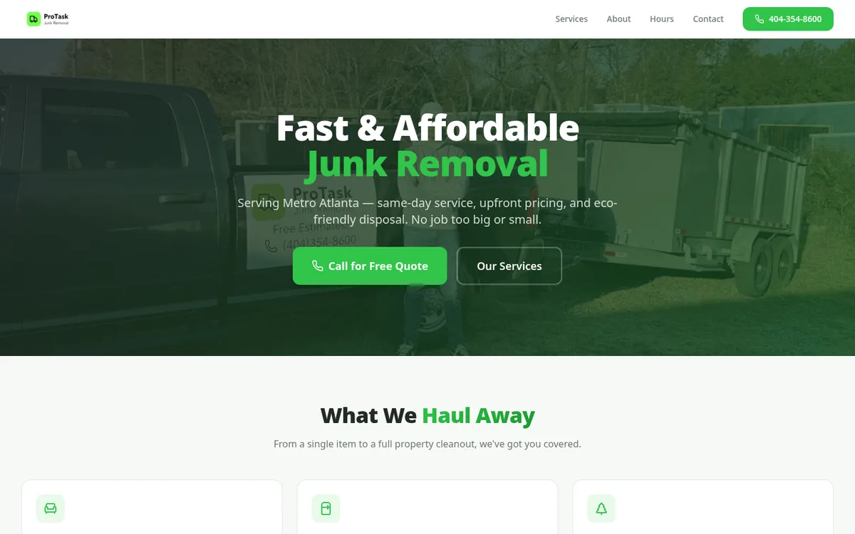 ProTask Junk Removal · protaskjunkremoval.com